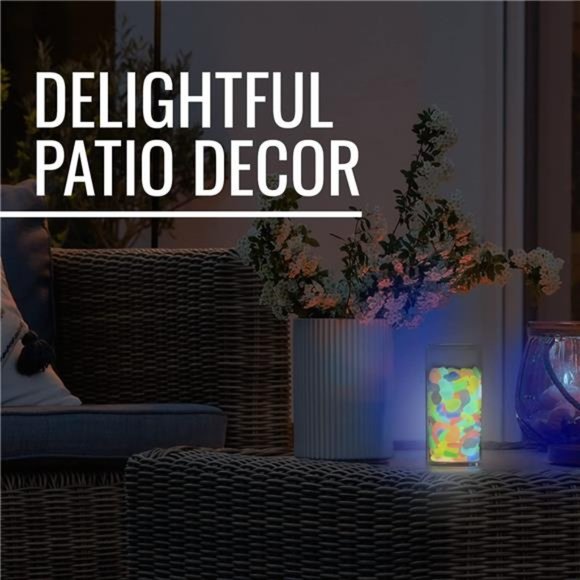 Glow in The Dark Rocks 450PCS,Glowing FishTank Pebbles-Indoor/Outdoor Yard Décor - Picture 3 of 6